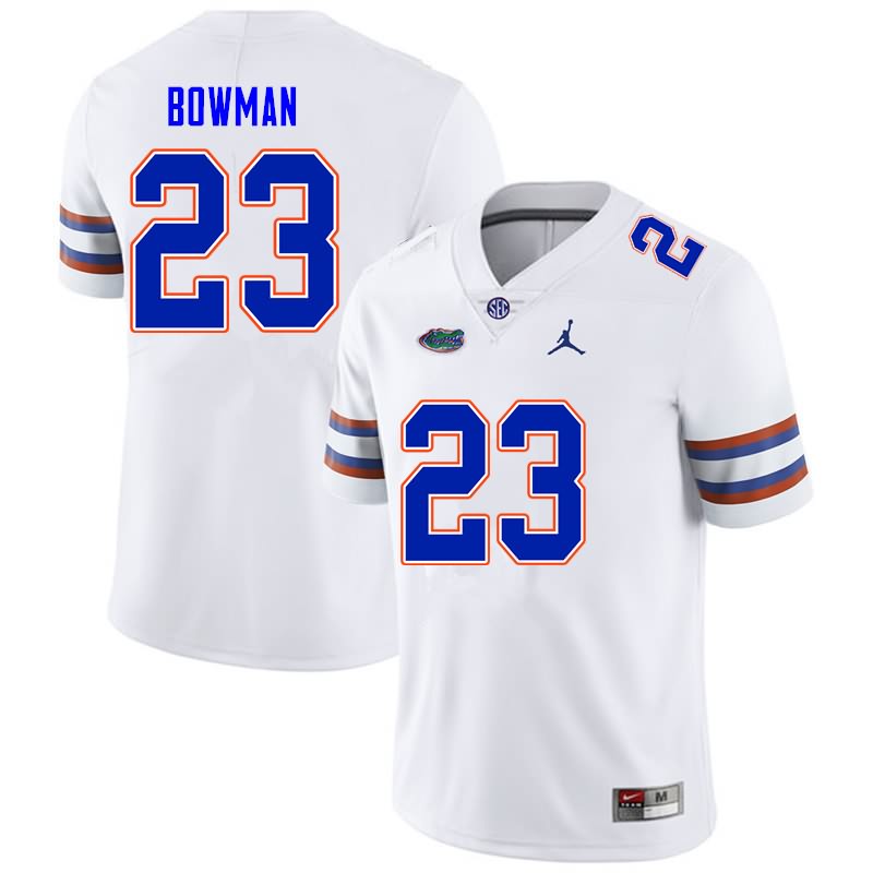 Men's NCAA Florida Gators Demarkcus Bowman #23 Stitched Authentic Nike White College Football Jersey MAM3765PW